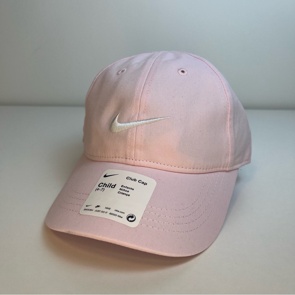 Nike Soft Pink Baseball Child Hat 4-7 Adjustable Strapback Baseball Cap